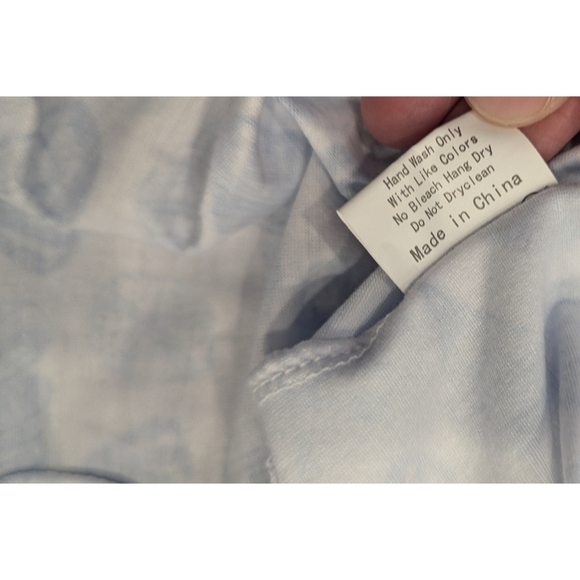 Smocking Dog Boutique Seashell Print Maxi Dress Size Large - Picture 6 of 7